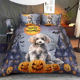 Poodle Halloween Bedding Set