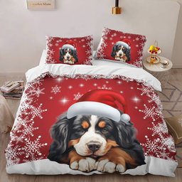 Premium Bernese mountain Christmas Bedding Set