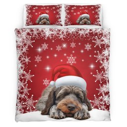 Premium Wirehaired pointing griffon Christmas Bedding Set