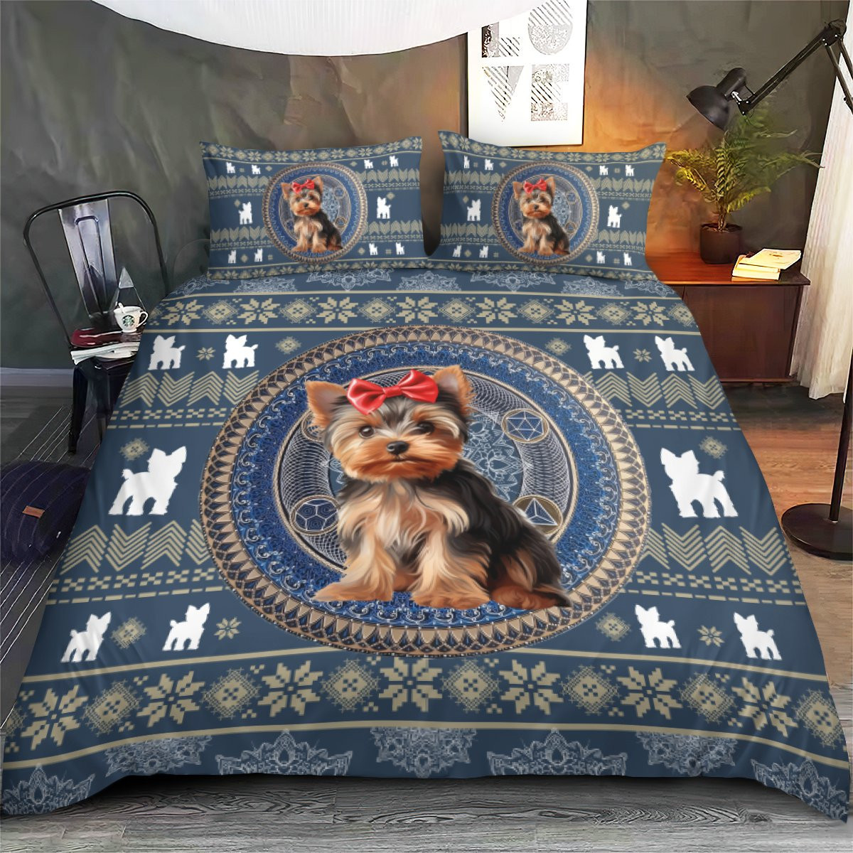 Yorkie Bedding Set