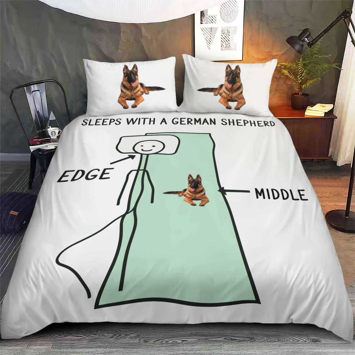 German Shepherd Bedding Set