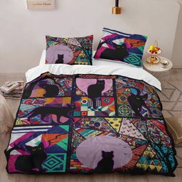 Black Cat Bedding Set