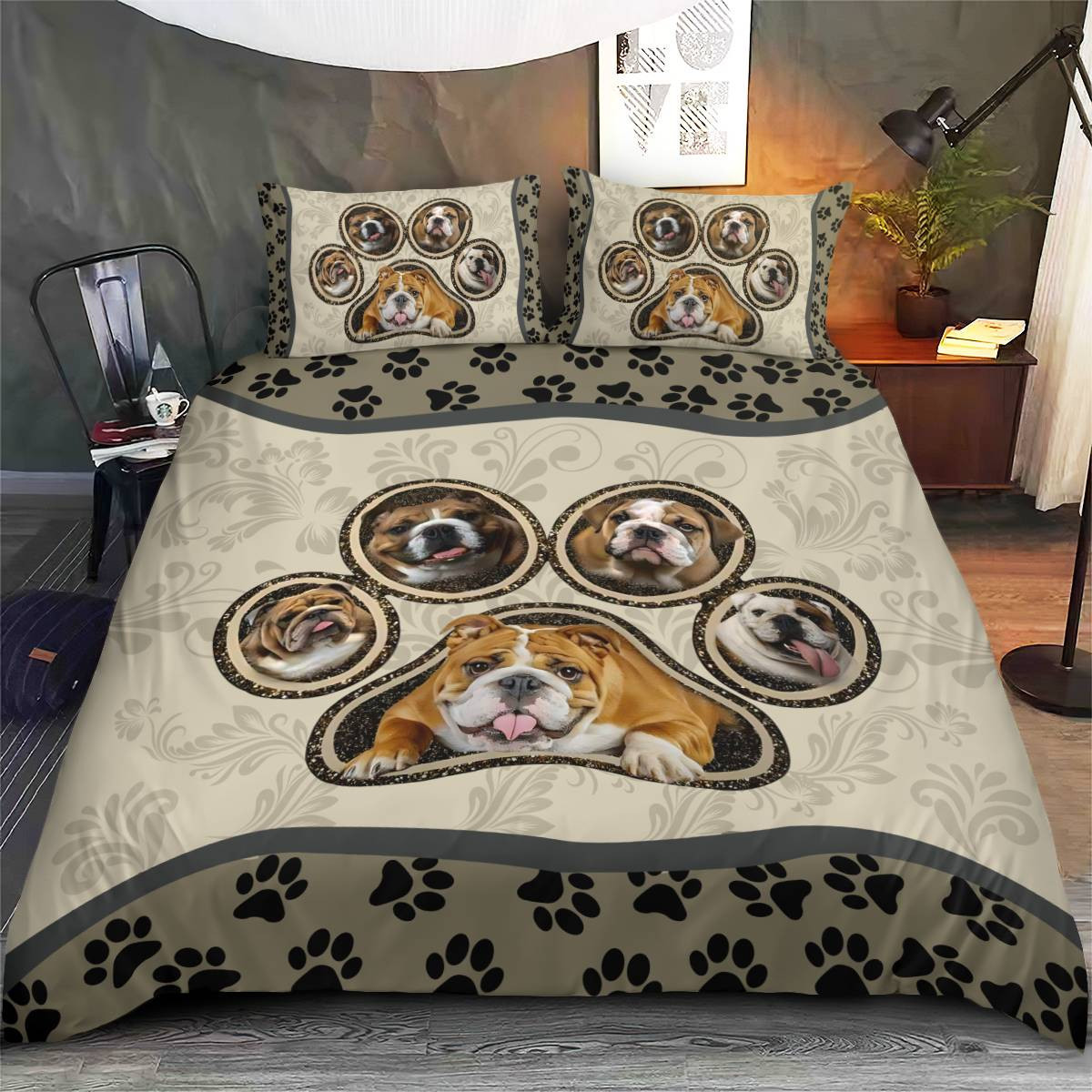 Bulldog Bedding Set