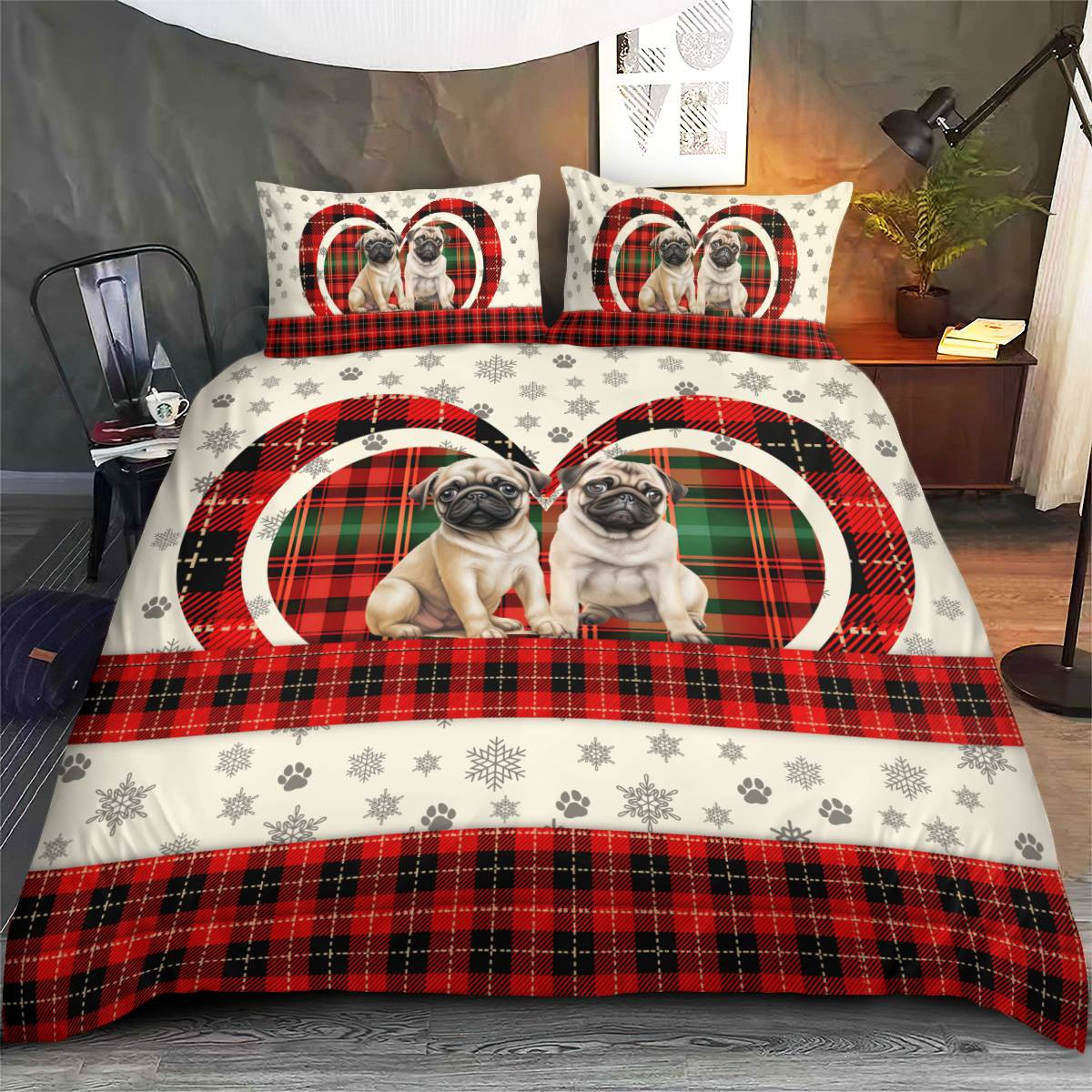 Pug Bedding Set
