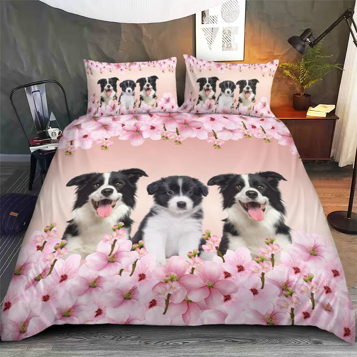 Border Collie Bedding Set