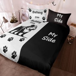 Bulldog Dog Bedding Set
