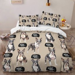 Boston Terrier Bedding Set