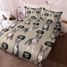 Boston Terrier Bedding Set