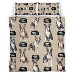 Boston Terrier Bedding Set
