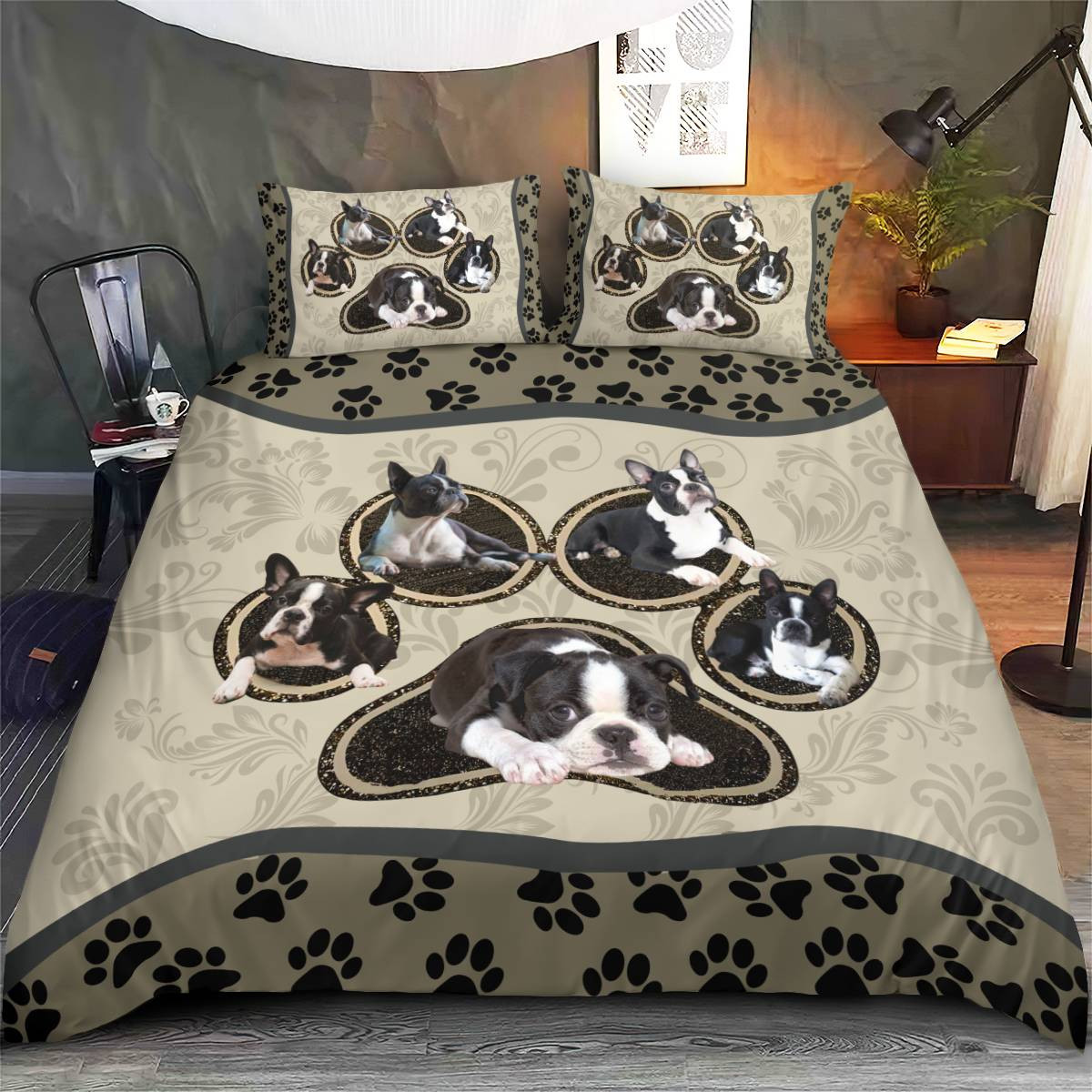 Boston Terrier Bedding Set
