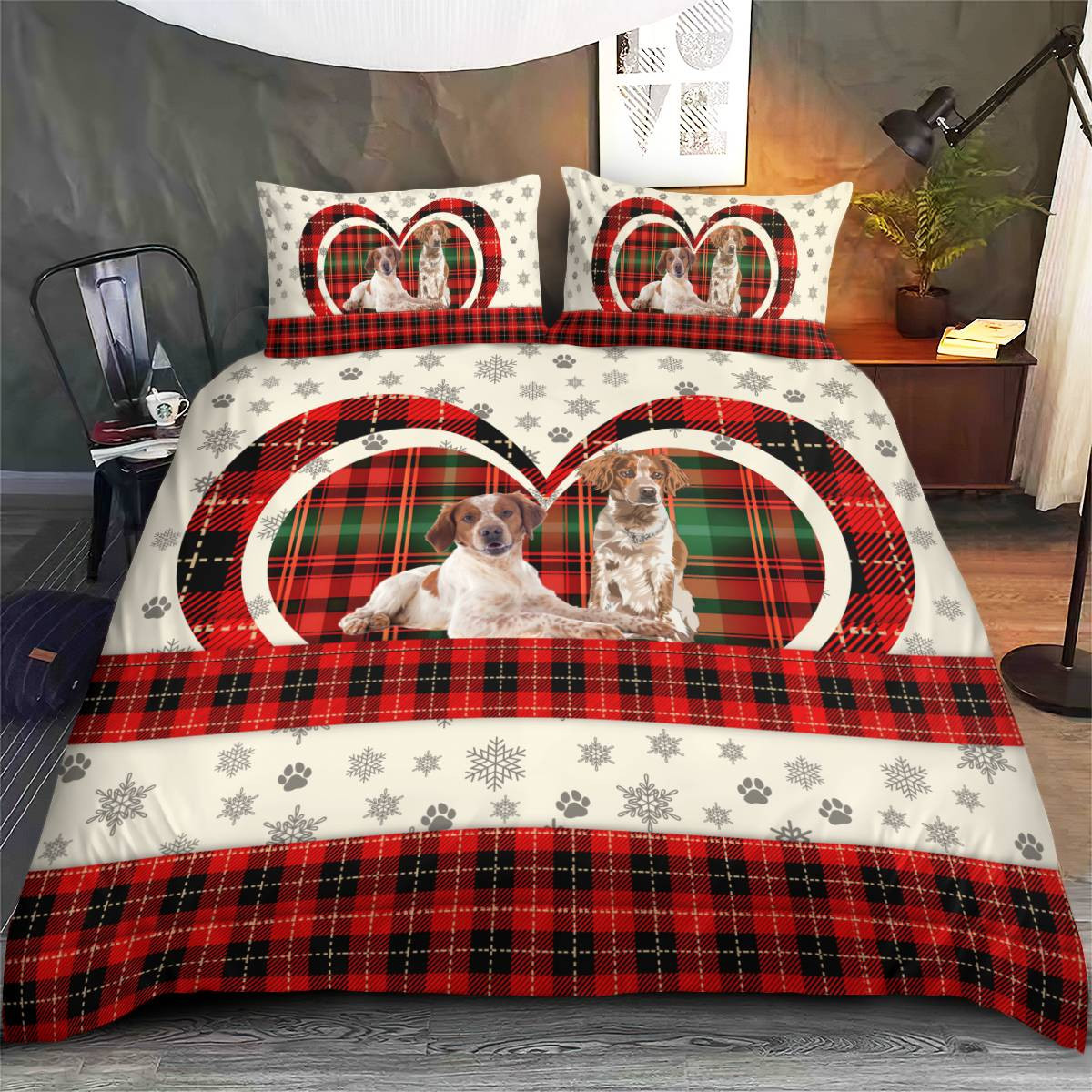 Brittany Spaniel Bedding Set