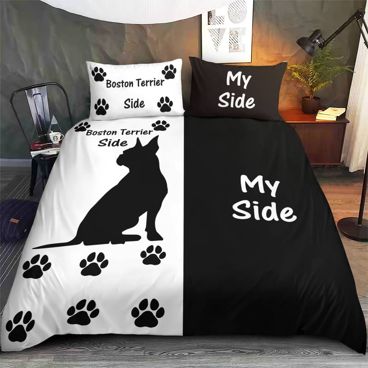 Boston Terrier Bedding Set