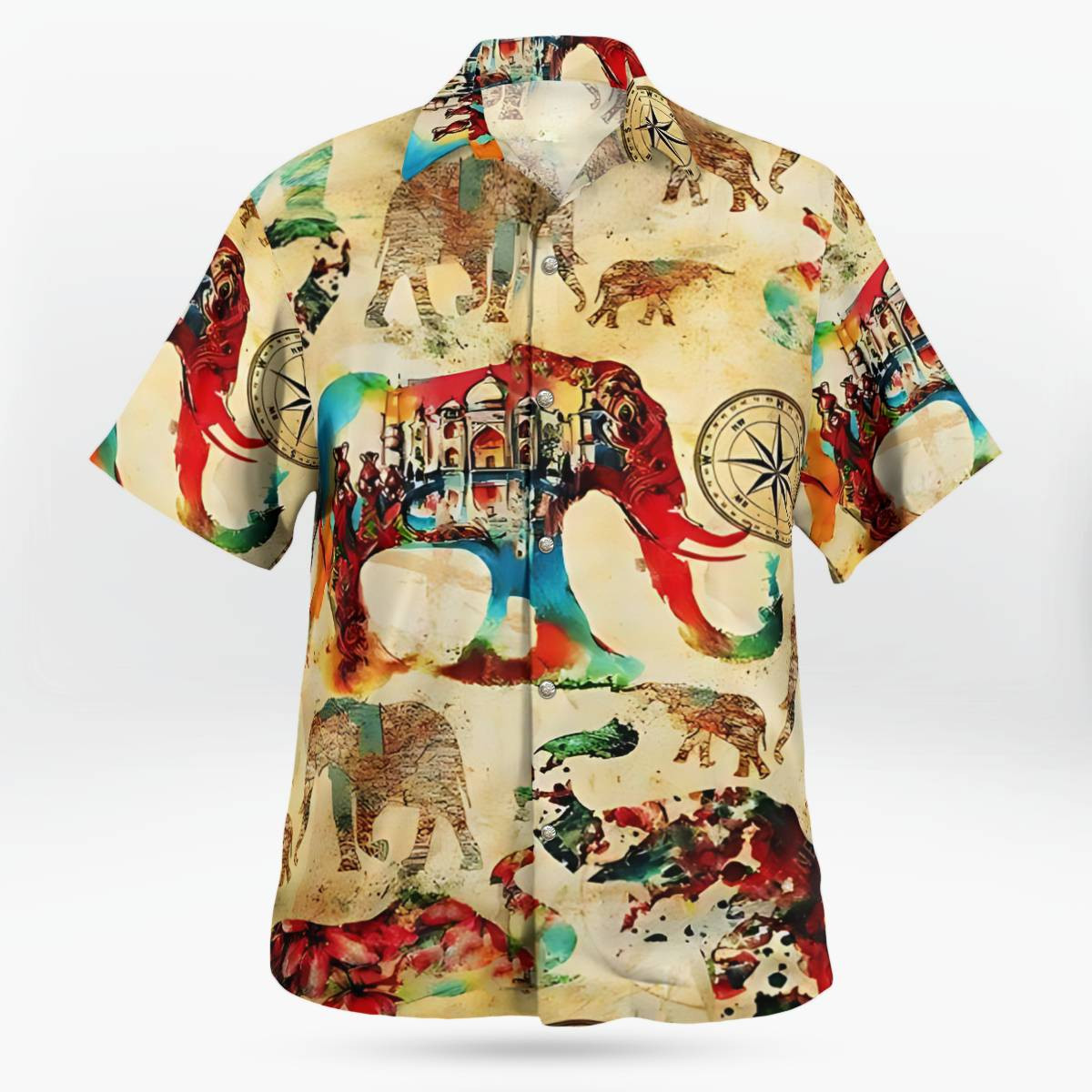 Elephant AOP Hawaii Shirt