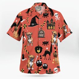 Boxer Halloween AOP Hawaii Shirt
