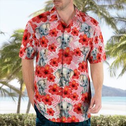 Elephant AOP Hawaii Shirt