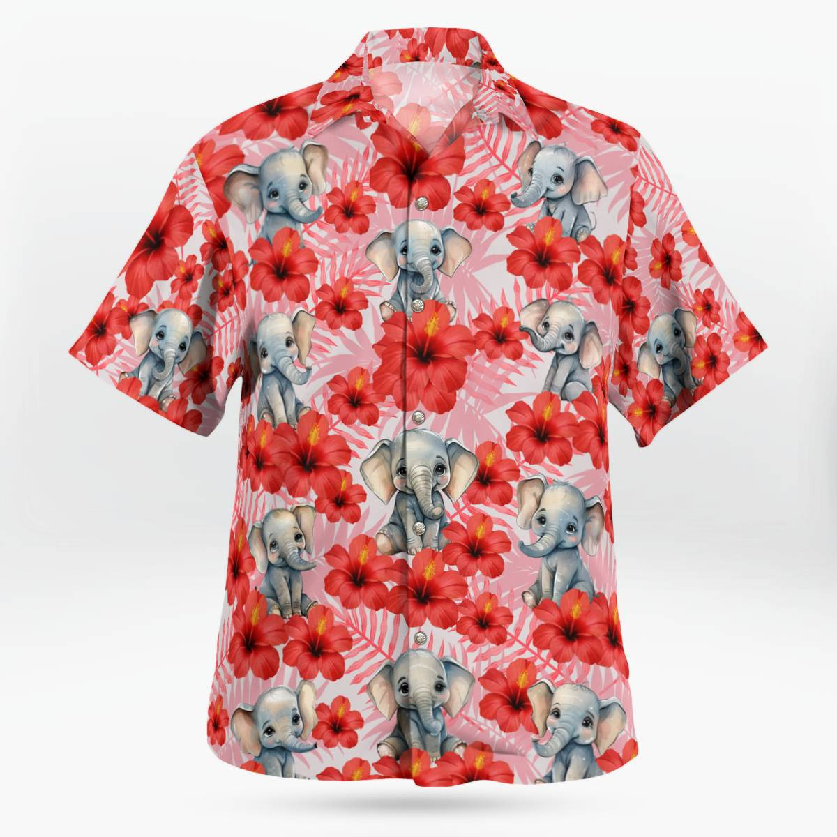 Elephant AOP Hawaii Shirt