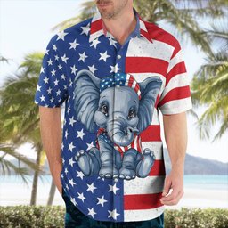 Elephant AOP Hawaii Shirt