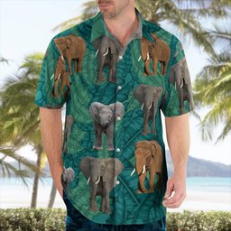 Elephant AOP Hawaii Shirt
