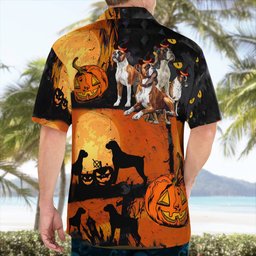 Boxer Halloween AOP Hawaii Shirt