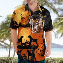 Boxer Halloween AOP Hawaii Shirt