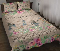 Softball Quilt Bedding Set, Softball Girl God Says You Are Floral Quilt Blanket With Pillowcases, Duvet Cover Set