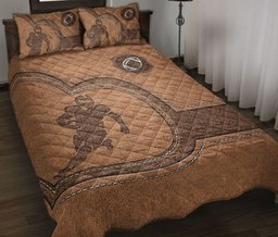 Football Quilt Bedding Set, Football Try To Score A Touchdown Football Runningback Quilt Blanket With Pillowcases, Duvet Cover Set
