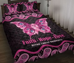 Breast Cancer Quilt Bedding Set, Dj Turntable Dj Quilt Blanket With Pillowcases, Duvet Cover Set