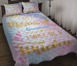 Unicorn Quilt Bedding Set, Sea Ocean Beach Mermaid Tail Unicorn Pink Quilt Blanket With Pillowcases, Duvet Cover Set