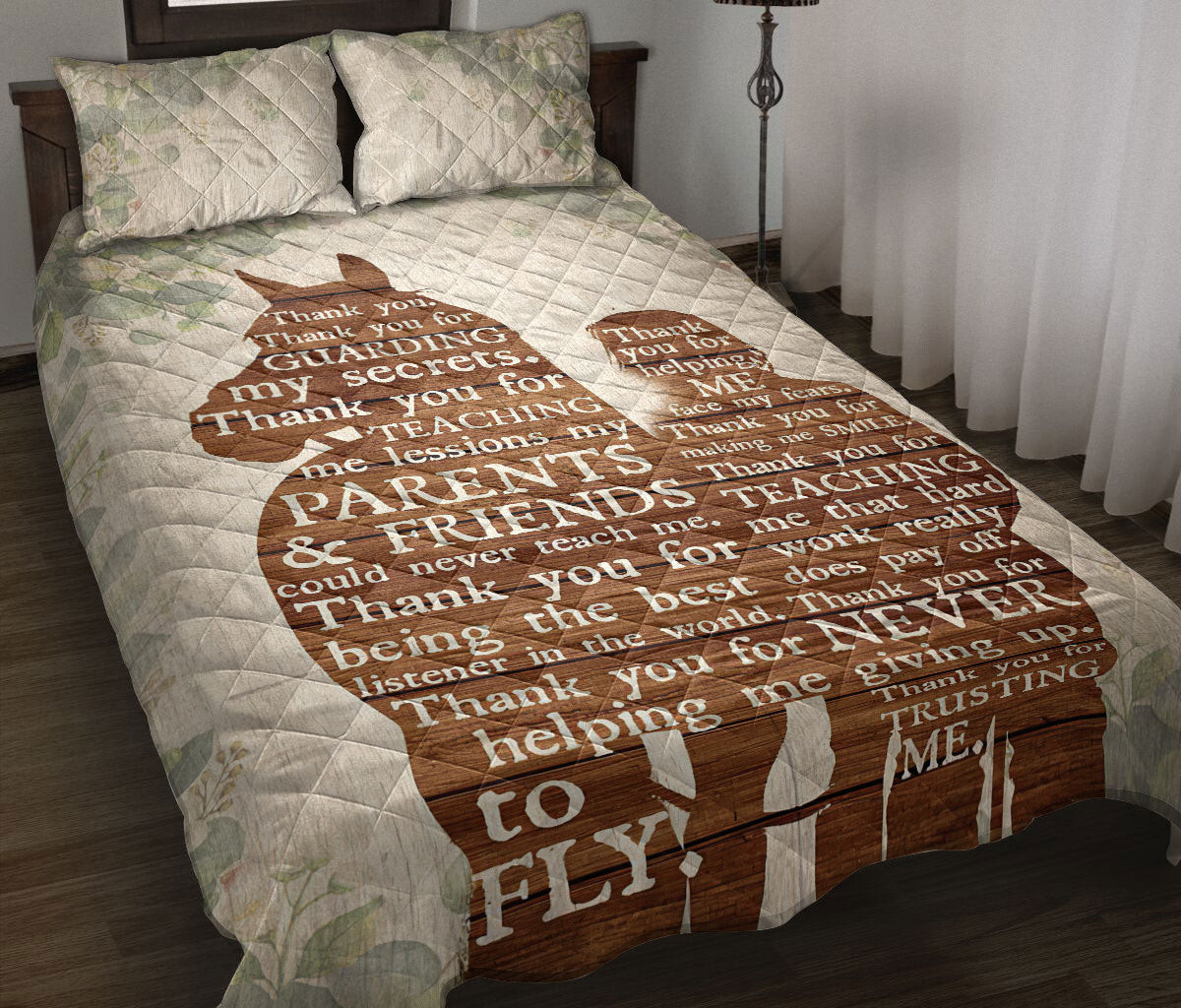 Cowboy Quilt Bedding Set, Farmer Horse Cowboy Cowgirl Beige R Ustic Western Quilt Blanket With Pillowcases, Duvet Cover Set