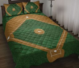 Baseball Quilt Bedding Set, Baseball Ball Field Baseball Men Women Kids Quilt Blanket With Pillowcases, Duvet Cover Set, Sports Gifts