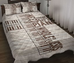 Piano Quilt Bedding Set, Piano All I Need Is MusicAnd JesusPianist Quilt Blanket With Pillowcases, Duvet Cover Set