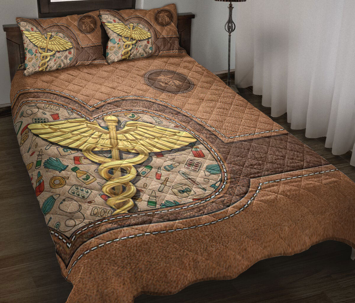 Nurse Quilt Bedding Set, Emergency Nurse Er Nursing Quilt Blanket With Pillowcases, Duvet Cover Set