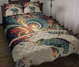 Elephant Quilt Bedding Set, Elephant Butterfly Mandala Flower Floral Bohemian Quilt Blanket With Pillowcases, Duvet Cover Set