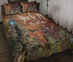 Cowboy Quilt Bedding Set, Horse Saddle Western Cowboy Cowgirl Couple Wood We Got This Quilt Blanket With Pillowcases, Duvet Cover Set