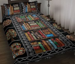 Book Quilt Bedding Set, Love Book Bookworm Book Nerd Quilt Blanket With Pillowcases, Duvet Cover Set
