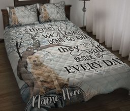 Personalized Weimaraner Quilt Bedding Set, Memorial Weimaraner Those We Love Quilt Blanket With Pillowcases, Custom Name Duvet Cover Set