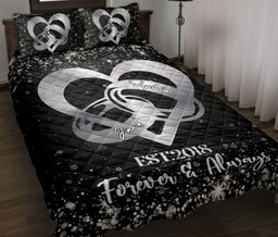 Personalized Horse Quilt Bedding Set, Couple Precio USMoment First Year Love Together Quilt Blanket With Pillowcases, Duvet Cover Set