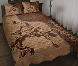 Personalized Wrestling Quilt Bedding Set, Wrestling Batter Quilt Blanket With Pillowcases, Custom Name Duvet Cover Set