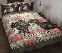 Personalized Labrador Retriever Quilt Bedding Set, You Are Not Just A Dog Floral Quilt Blanket With Pillowcases, Duvet Cover Set