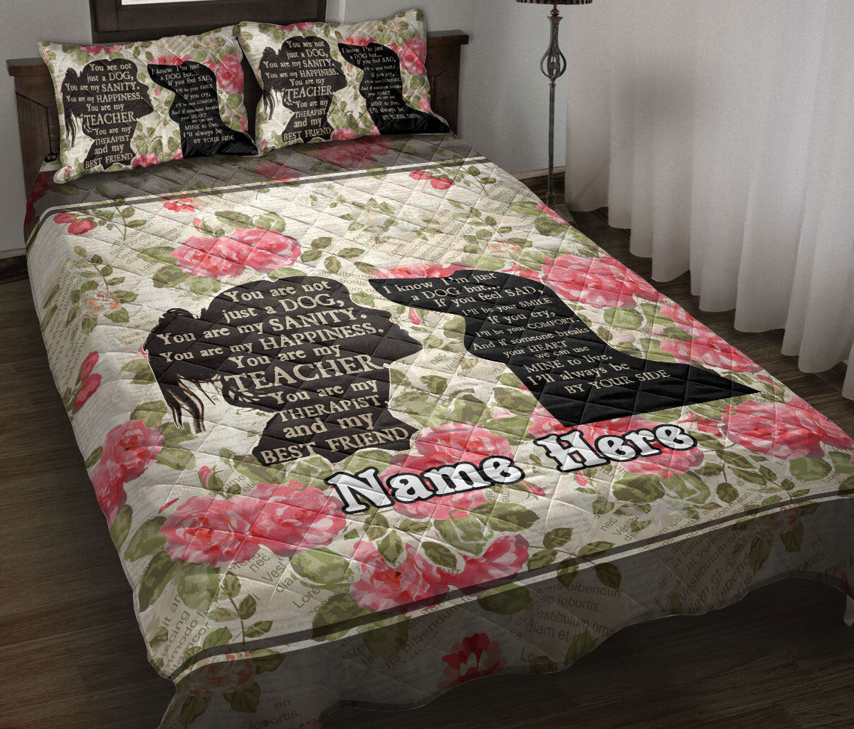 Personalized Dachshund Quilt Bedding Set, Dachshund You Are Not Just A Dog Quilt Blanket With Pillowcases, Custom Name Duvet Cover Set