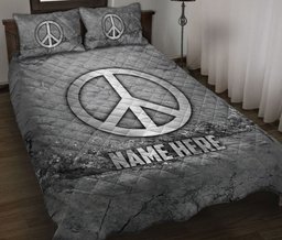 Personalized Fishing Quilt Bedding Set, Fishing Hookscratch Grays Quilt Blanket With Pillowcases, Custom Name Duvet Cover Set