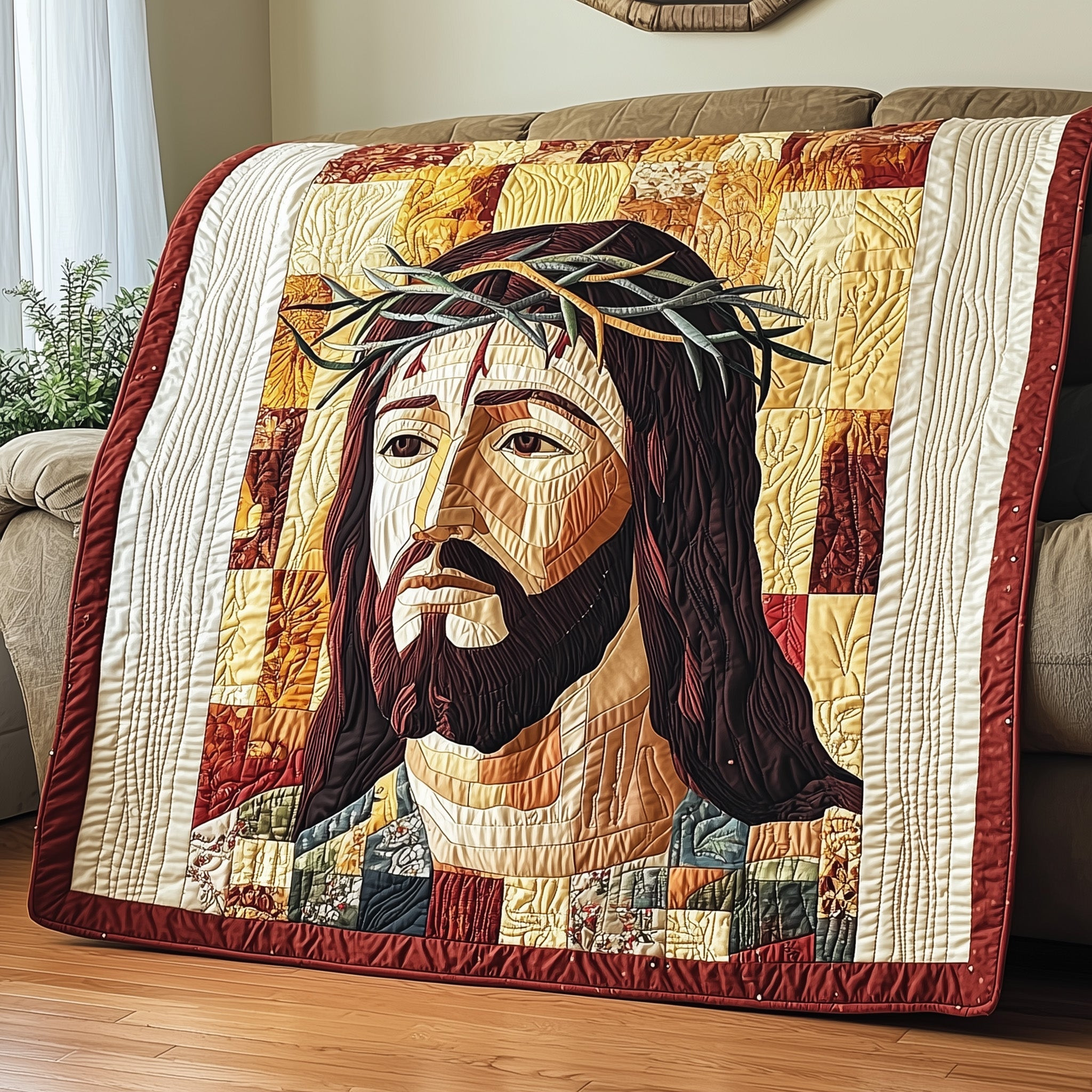 Crown of Thorns Quilted Blanket GFTOTP4189