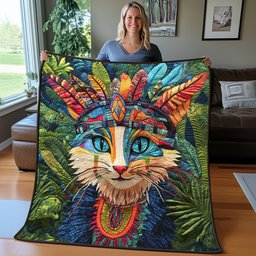 The Nomadic Cat Quilted Blanket GFTOAB3453