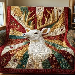 Majestic Deer Quilted Blanket GFTOTP3811