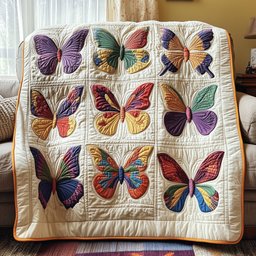 Butterfly Haven Quilted Blanket GFTOTP3858