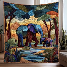 Elephant Quilted Blanket GFTOHD3085