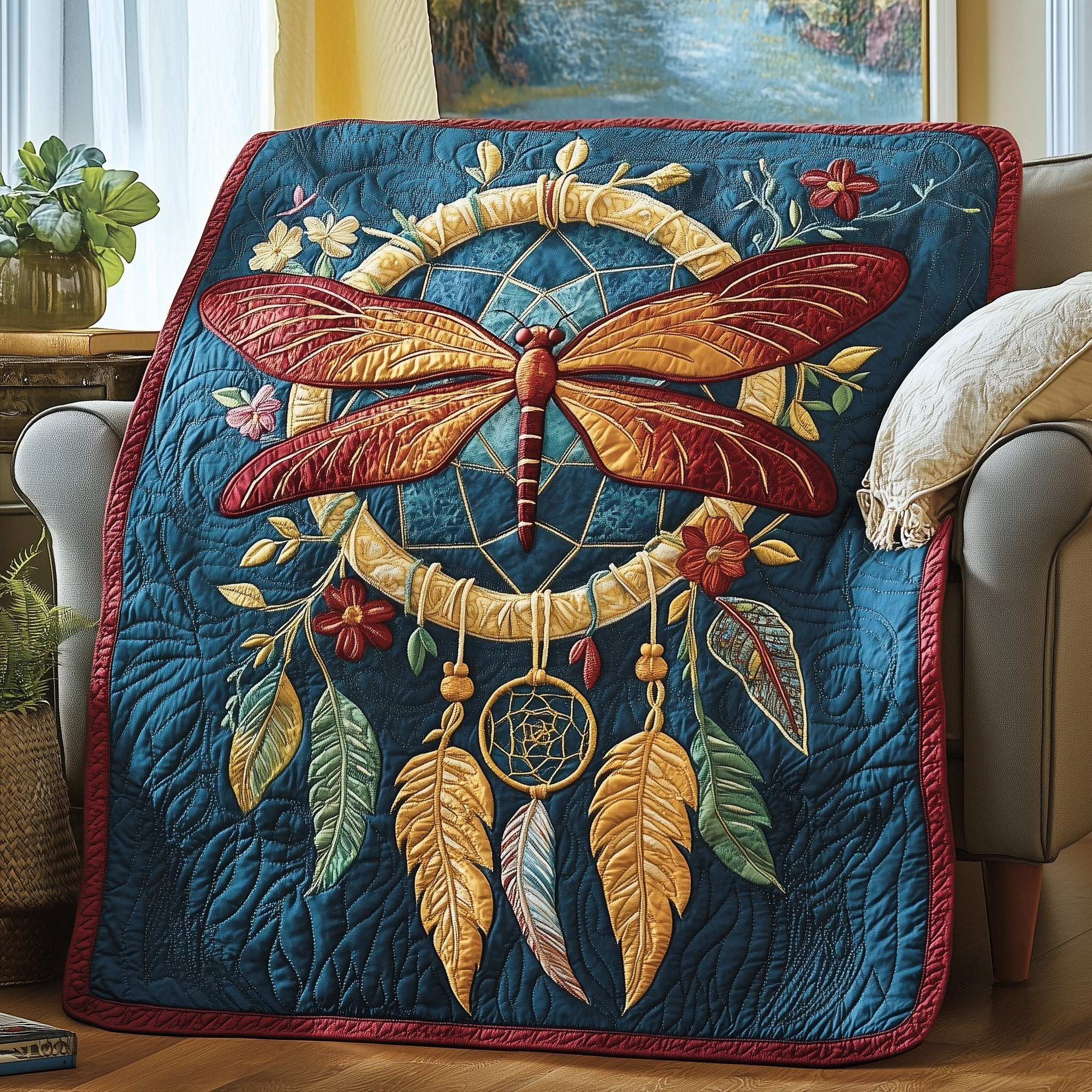 Celestial Dreamcatcher Quilted Blanket GFTOTP4080
