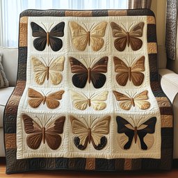 Fluttering Butterfly Quilted Blanket GFTONL2885