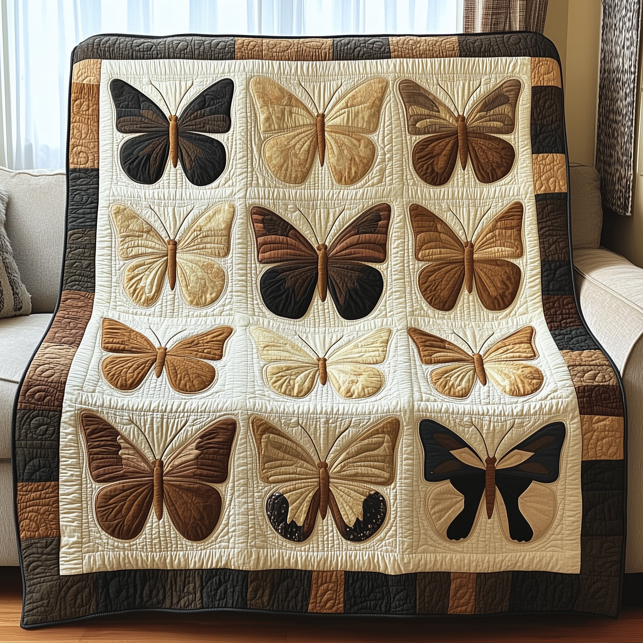 Fluttering Butterfly Quilted Blanket GFTONL2885