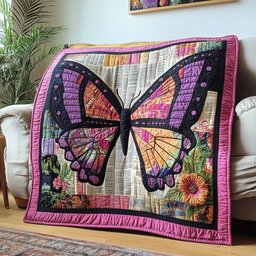 Blossoming Butterfly Quilted Blanket GFTOTP3971